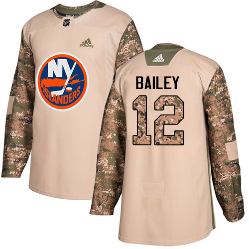 Adidas Islanders #12 Josh Bailey Camo Authentic Veterans Day Stitched Youth NHL Jersey